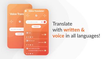 Traducteur vocal: Traducteur Toutes Langues Affiche