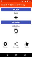 English To Samoan Dictionary capture d'écran 1