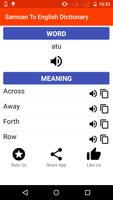 Samoan To English Dictionary capture d'écran 1