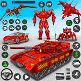Police Tank Robot Transform 3d icône