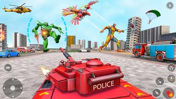 Police Tank Robot Transform 3d screenshot 1