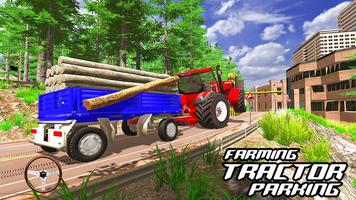 Real Tractor Parking Simulator–Free tractor games poster