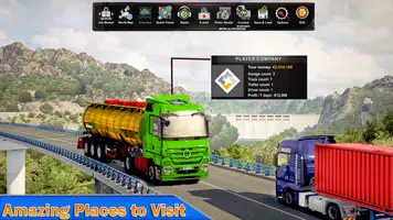 Euro Truck Racing Simulator 3d imagem de tela 1