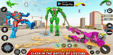 Army Bus Robot Car Game 3d