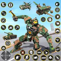 Descargar XAPK de Army Bus Robot Car Game 3d