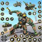 Army Bus Robot Car Game 3d icon