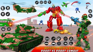 3 Schermata Army Bus Robot Car Game 3d