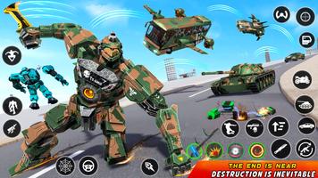 Army Bus Robot Car Game 3d โปสเตอร์