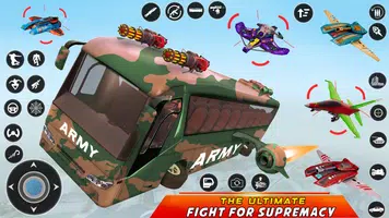 Army Bus Robot Car Game 3d Screenshot 4
