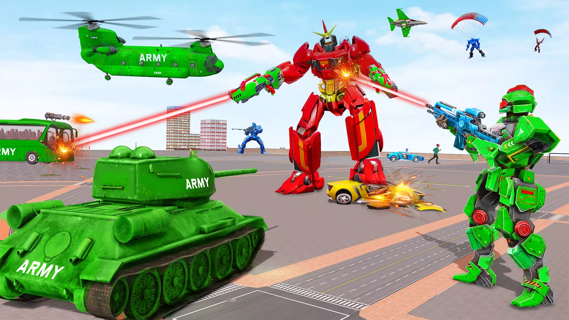 Army Bus Robot Car Game 3d for Android - APK Download