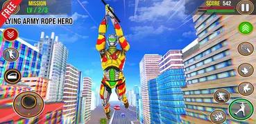 Army Robot Rope hero – Army robot games