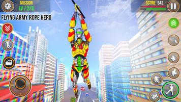 Army Robot Rope hero – Army robot games পোস্টার