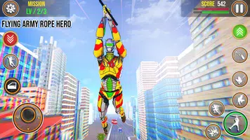 Army Robot Rope hero – Army robot games screenshot 4