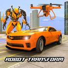 Drone Robot Car Transform Game icône
