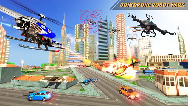 Drone Robot Car Transform Robot Transforming games screenshot 5