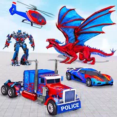 Drachen-Roboter-Auto-Spiel XAPK Herunterladen