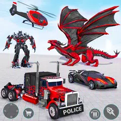 download Gioco di auto robot drago XAPK