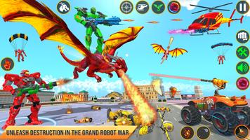 Dragon Robot Car Games 3d screenshot 2