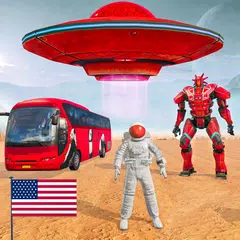 Скачать Mars Battle: Bus Robot Game 3D APK