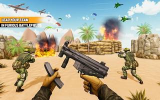 Fps shooting game pemogokan senjata poster