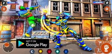 Ninja robot fighting games - robot ring fighting