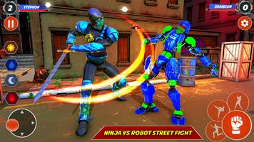 Ninja Robot Fighting Games – Robot Ring Fighting ภาพหน้าจอ 3