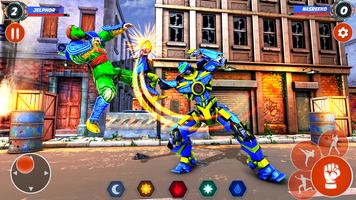 ألعاب القتال الروبوت النينجا - القتال حلقة الروبوت تصوير الشاشة 1