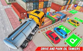 Jogos de estacionamento de caminhões-tanque Cartaz