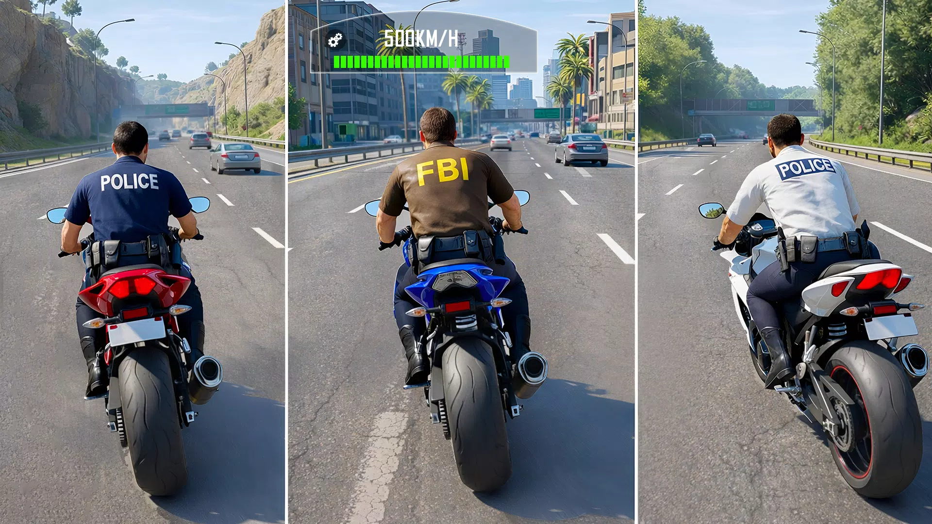 警车模拟 3D:警察追逐