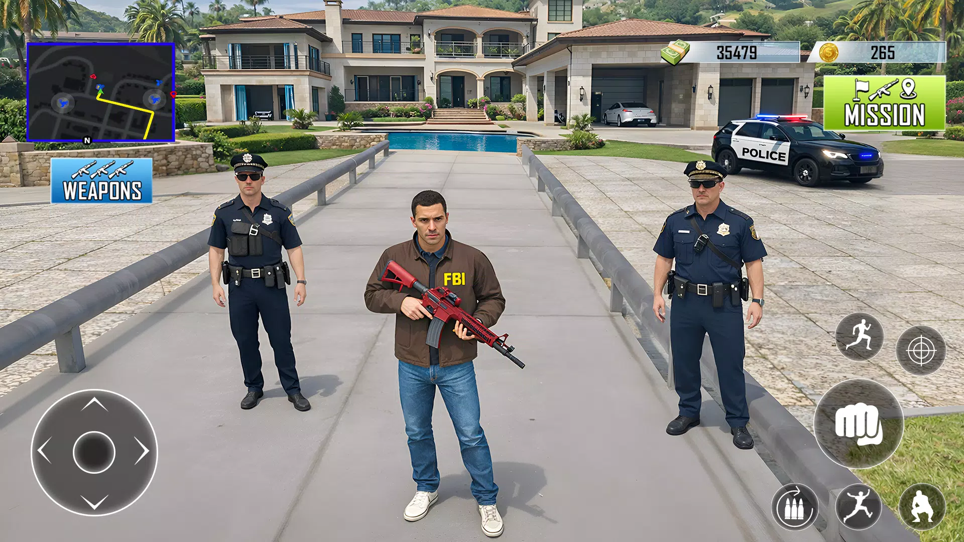 警车模拟 3D:警察追逐