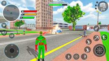 警察 ロボット ロープ ヒーロー ゲーム 3D スクリーンショット 1