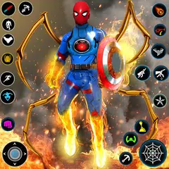 Cyber Rope Hero in Spider Game XAPK download