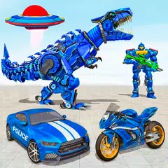 download Police Dino Robot Car Game 3d XAPK