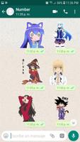Stickers Anime Pour SMS Affiche