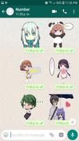 Stickers Anime Pour SMS capture d'écran 1