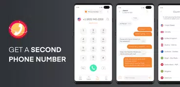 Phoner 2nd Phone Number + Text