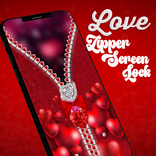Love Zipper Screen Lock