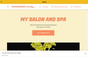 MY SALON AND SPA Screenshot 1