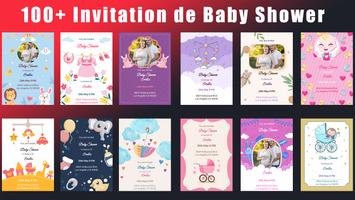 Invitation à une Baby Shower Affiche