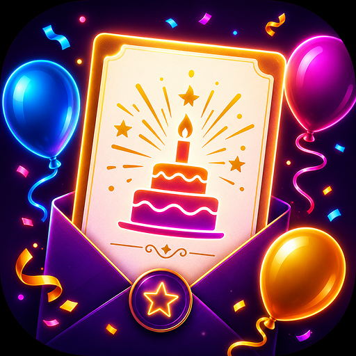 Einladungskarte zum Geburtstag