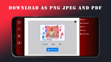 Birthday Greeting Card Maker تصوير الشاشة 3
