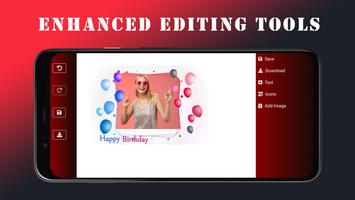 Birthday Greeting Card Maker تصوير الشاشة 2
