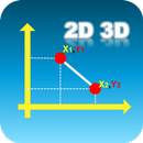 Distance Points 2D 3D Calculat APK