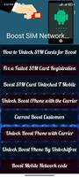 Boost SIM Network Unlock Guide โปสเตอร์