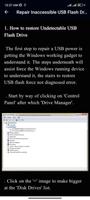 Fix Corrupted USB Drives Guide скриншот 1