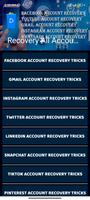 Recovery All Account Guide captura de pantalla 1
