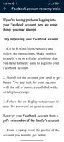 Recovery All Account Guide captura de pantalla 2