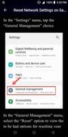 Reset Network Settings Guide capture d'écran 1