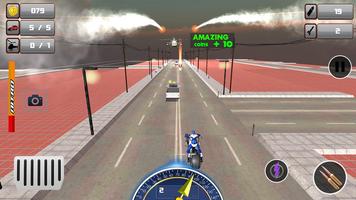 Police Bike Robot Shooter: Moto Racing Simulator screenshot 3