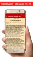 Constitucion Politica del Perú تصوير الشاشة 1